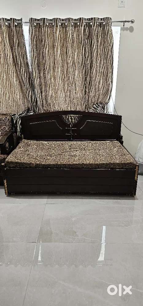 Expandable Diwan Cum Double Bed with storage- Good Condition