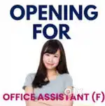 Female office Assistant wanted immediately