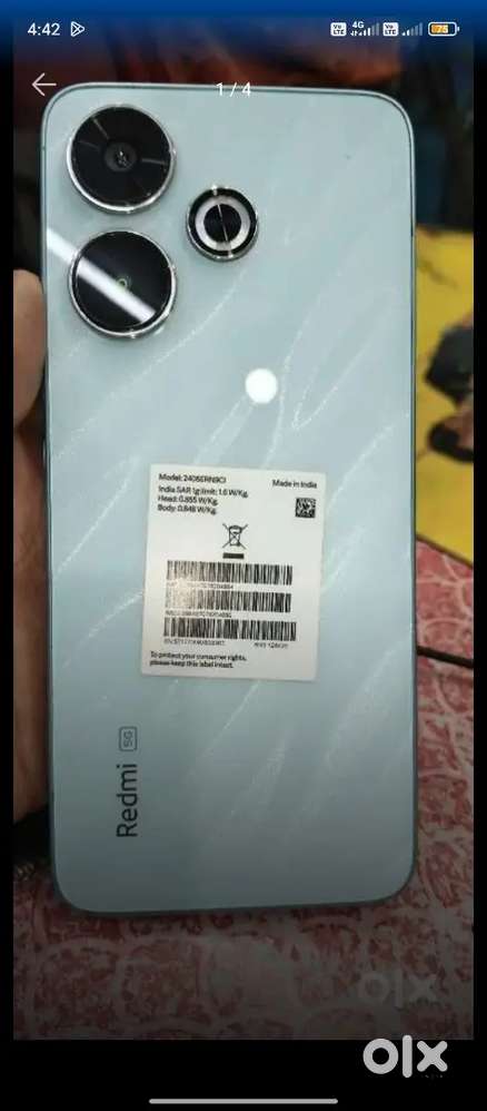 Redmi 13 5G  6 128 GB.  4 mahine chala hai