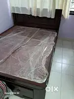 Double bed with storage
