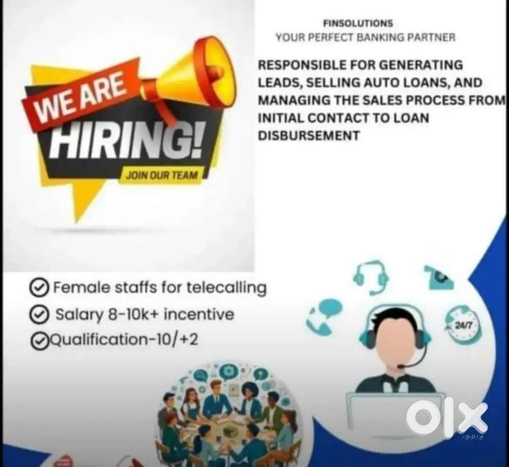 Female staff for telecalling