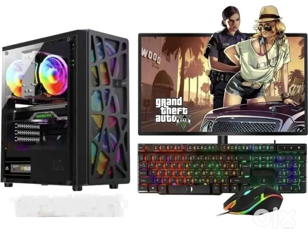 Desktop, cpu, keyboard, mouse