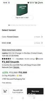 Realme c63 5g 6/128