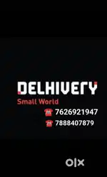 Delivery boy delivered parcel