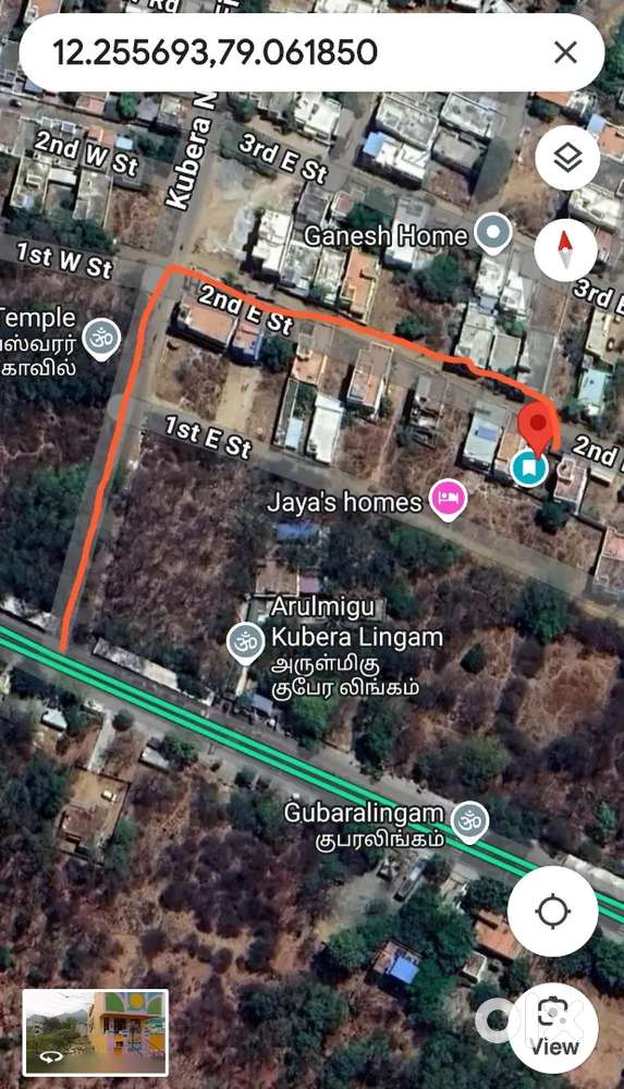 Kubera nagar open plot rs 4000 per square ft