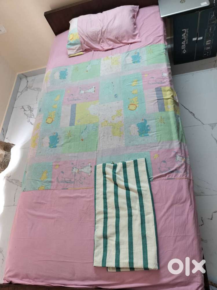 Solid Teak Single Cot - Handmade