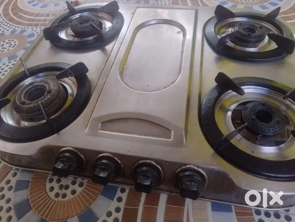Gas Stove of stainless steel 4 burner