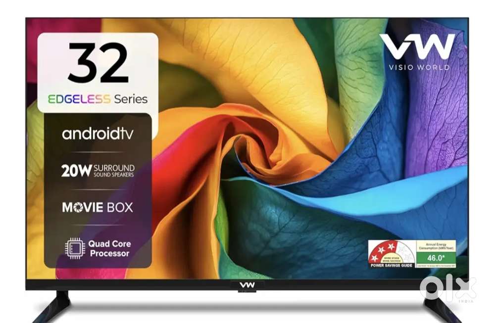 VW 80 cm (32 inches) Frameless Series HD Ready Android Smart LED TV V