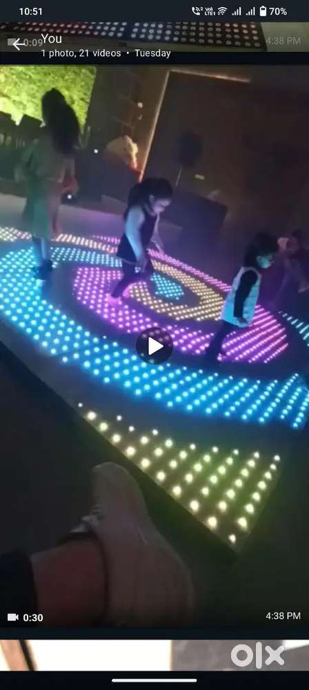 Dj led graphics dance floor new 55000rs