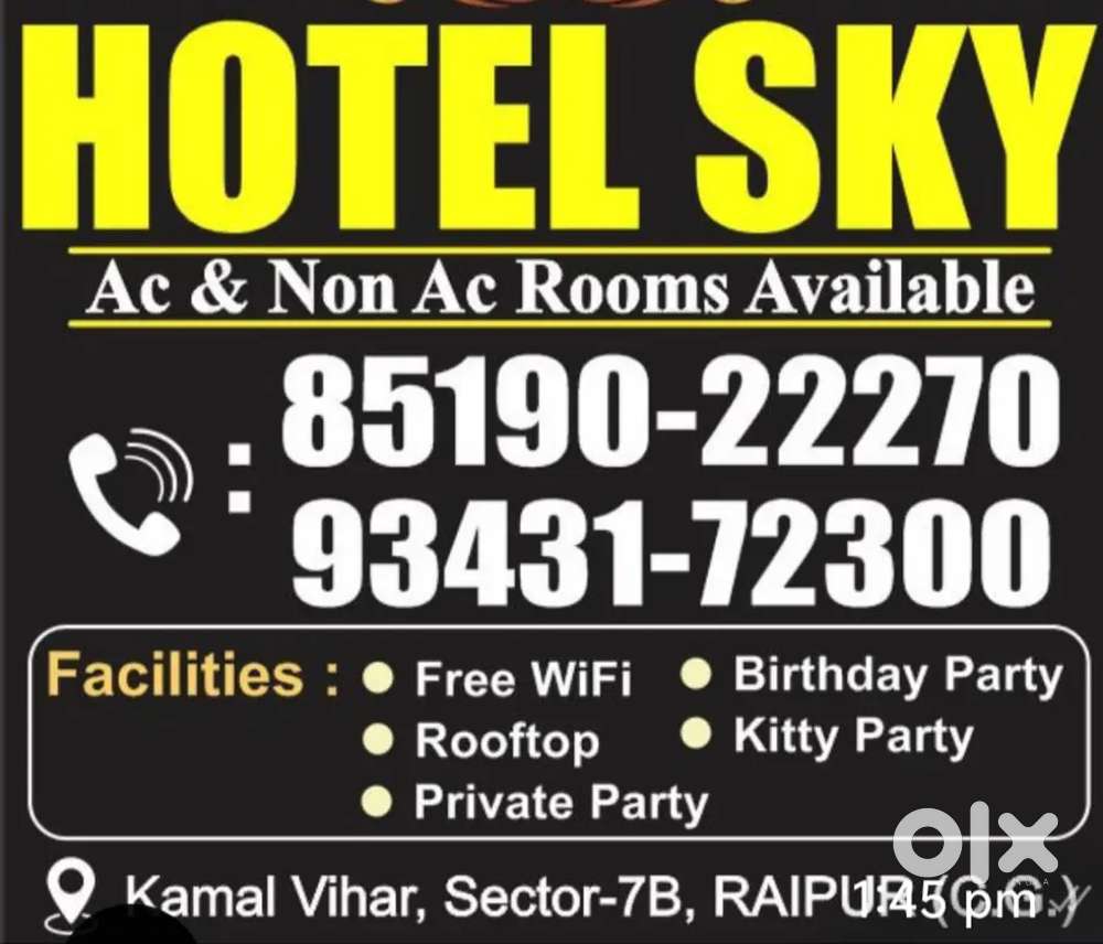 Hotel staff ki aawashkta hai