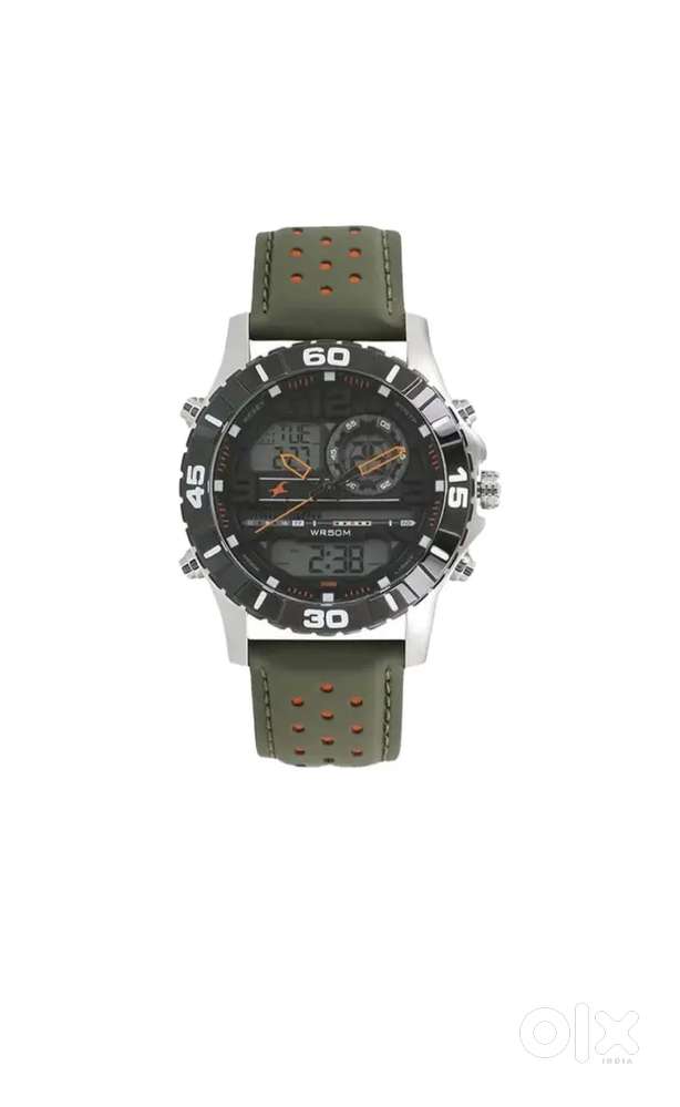 Fastrack Analog-Digital Black Dial Men's Watch NL38035SL03/NN38035SL03