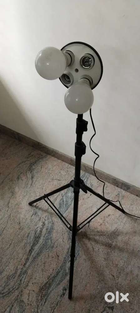 Light stand and 2 bulbs(dismantable)