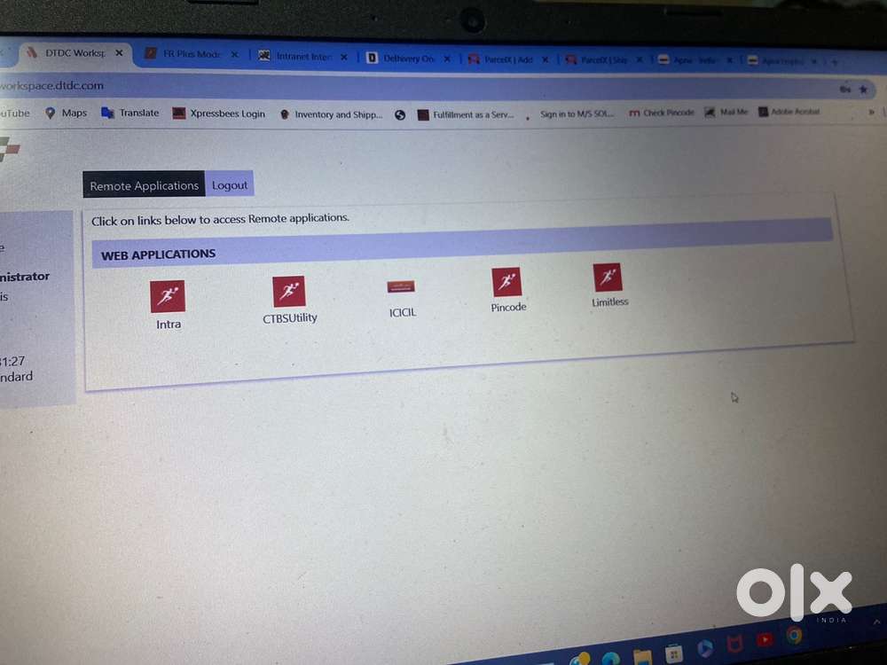 Delivery and pickup boy