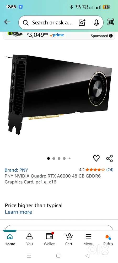 Graphic card A6000 , 48GB