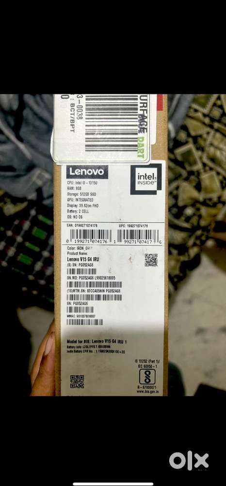 BRAND NEW,lenovo V15,i3 13th gen,(8gb-512gb ssd)15.6inches screen,grey