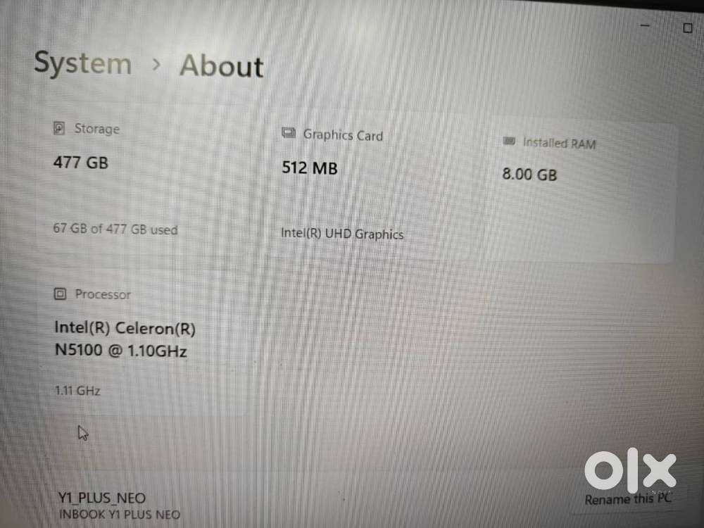 Infinix Y1 Plus Neo Laptop