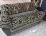 3 seater + 2 * single seater Recron sofa with sofa covers for sale