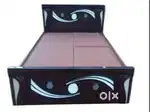 Friday special buy new double bed with box -6500/- EMI on bank
