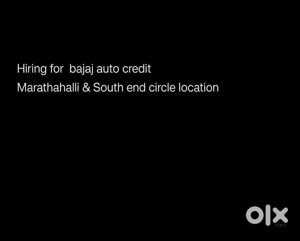 HIRING FOR BAJAJ AUTO CREDIT