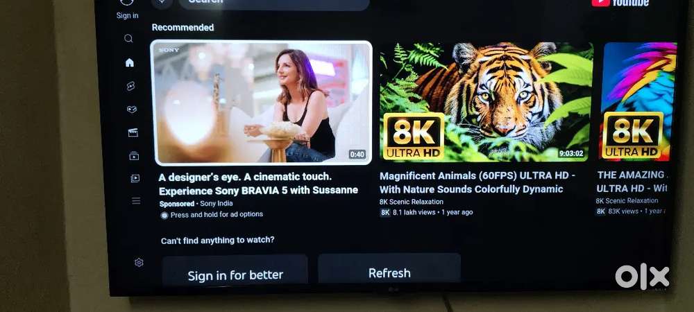 LG 65 inch android tv