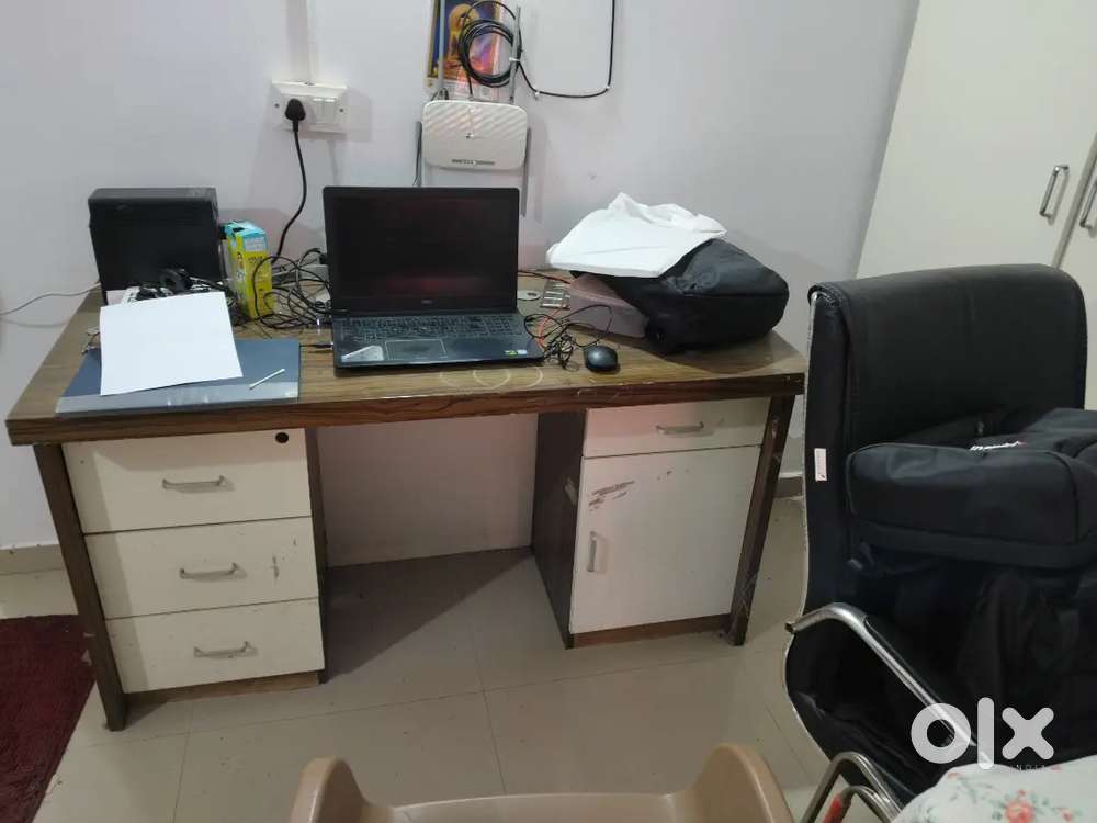 Office table and chair