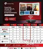 Airtel Xtreme Fiber Entertainment Plan Start At 699/- Only