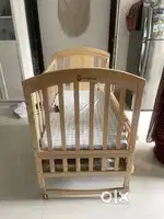 Extendable Baby Crib with Mattress and side protection