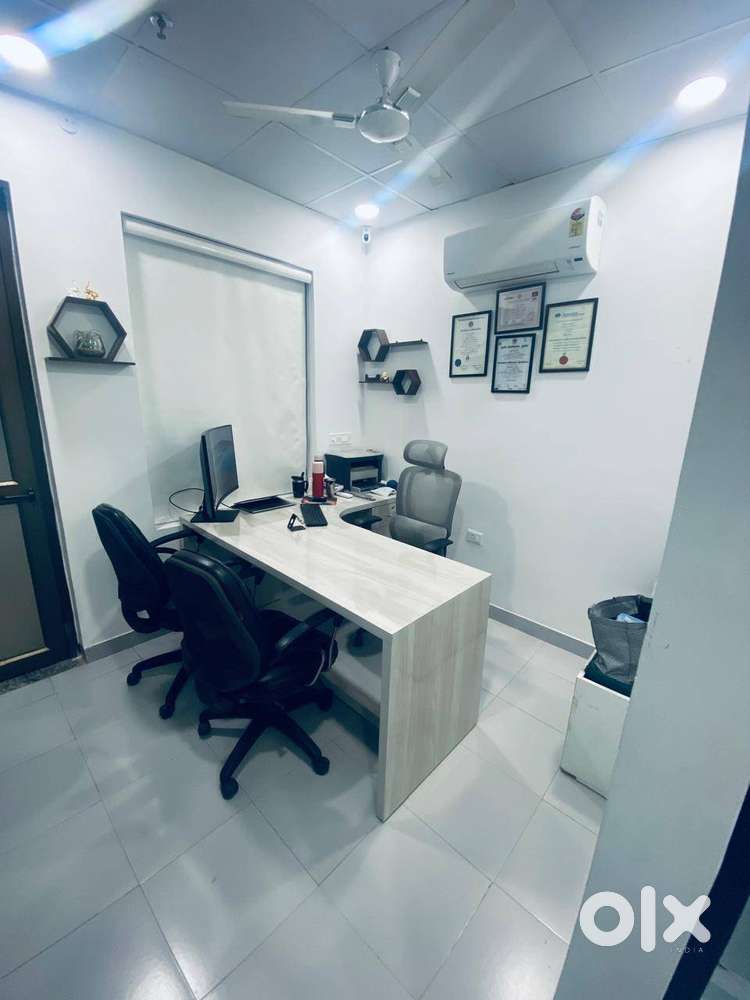 One cabin with 4 work stations are available on rent.