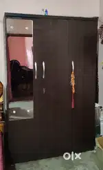 3 Door wooden Almirah, 5.5 feet Height