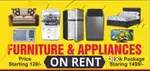 Furniture appliances on rent