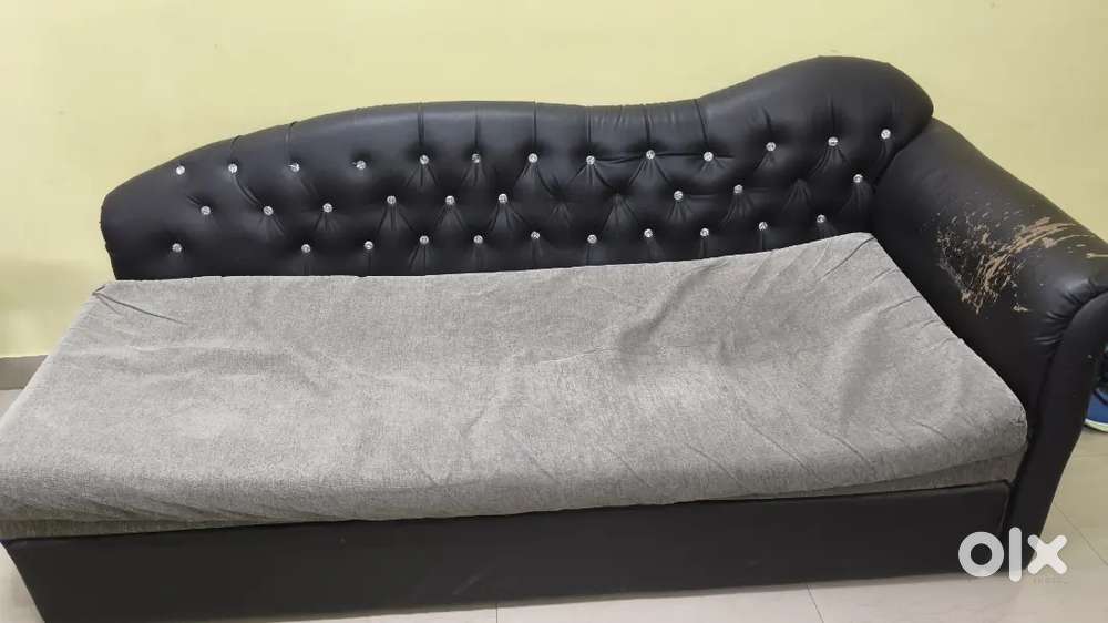 L shape sofa and sofa cum bed