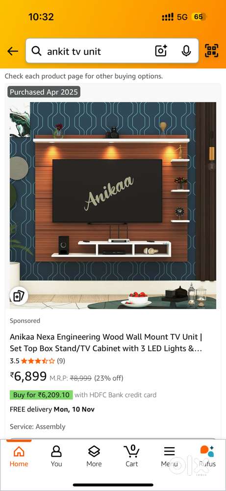 Brand new unused TV Cabinet for Sale.