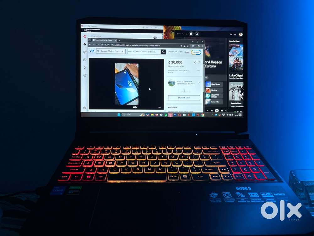 ACER NITRO 5 GAMING LAPTOP i5 11th Gen WITH GTX 1650-4gb GRAPHIC CARD