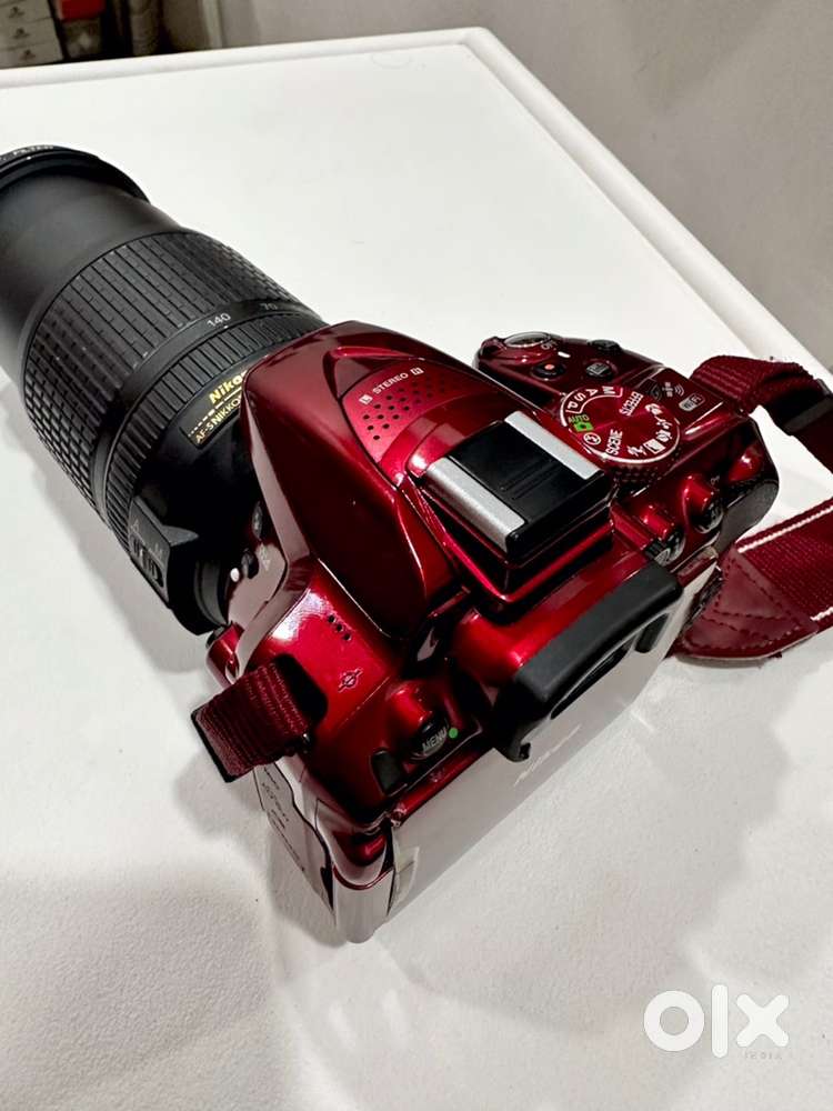 Nikon D5300 Red With 18-140mm Lens New Condition