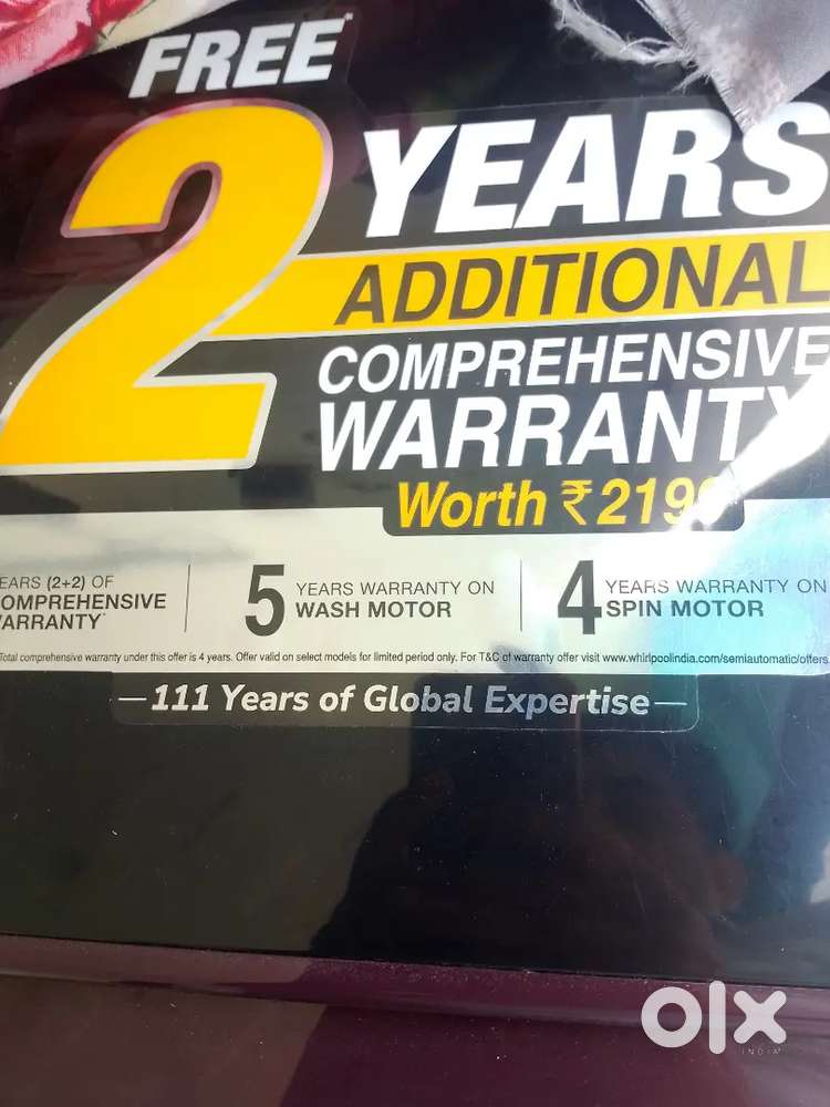 Washing machine new 1 month old