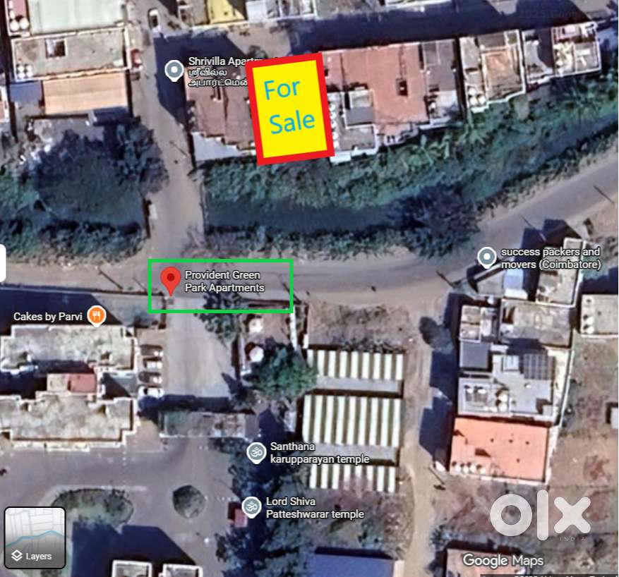 DTCP plot Selvapuram South SA Garden Opp Provident GreenPark Apartment