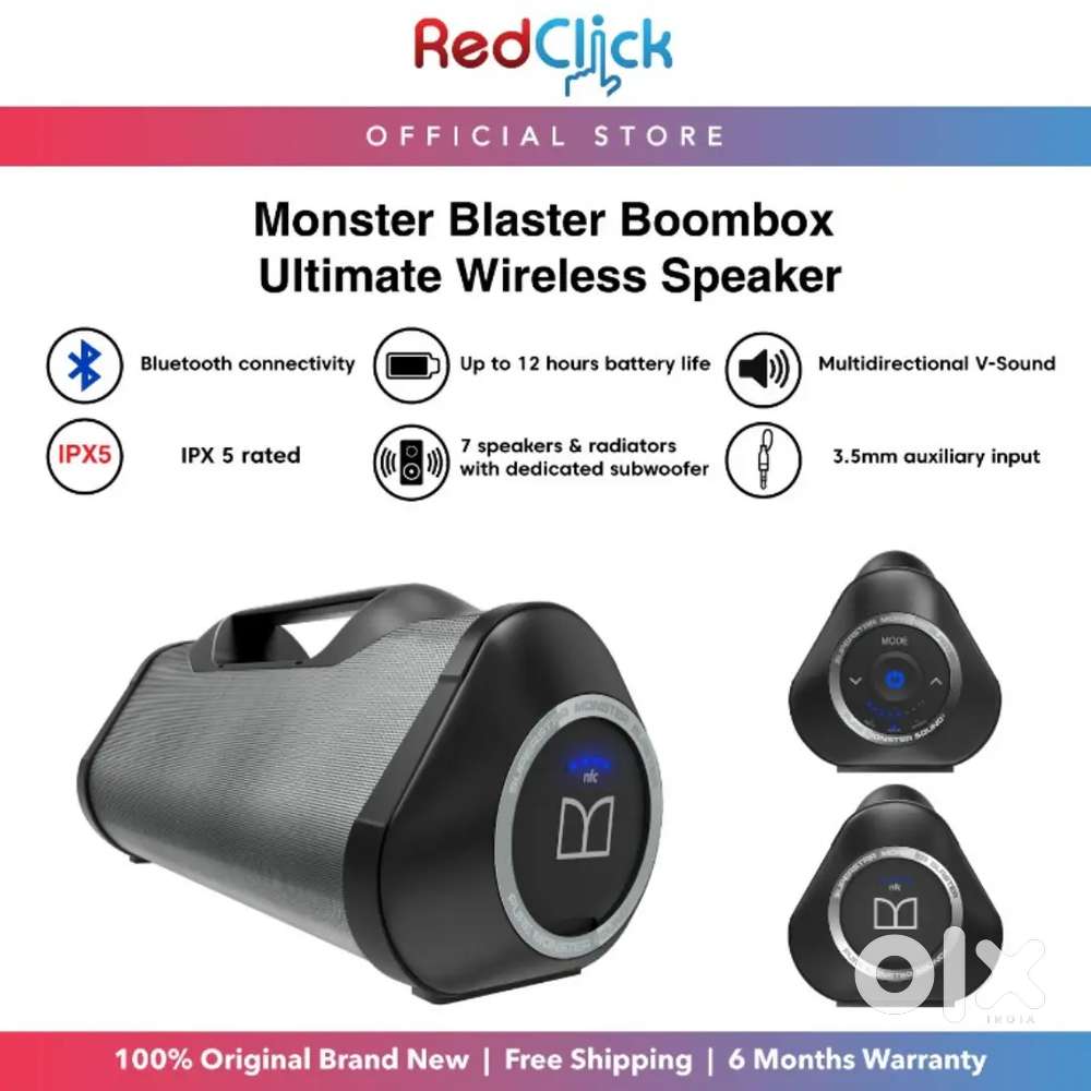 Monster Boom Box Wireless Bluetooth Subwoofer