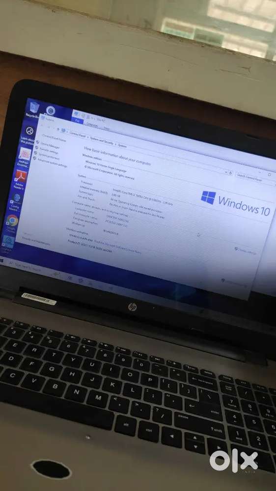 Hp laptop i3 5th gen, 2Ghz 8 GB RAM, 256GB SSD