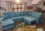 U SHAPE SOFAS WITH SOFA COMEBED AND ADJUSTABLE HEADREST IN STARF F
