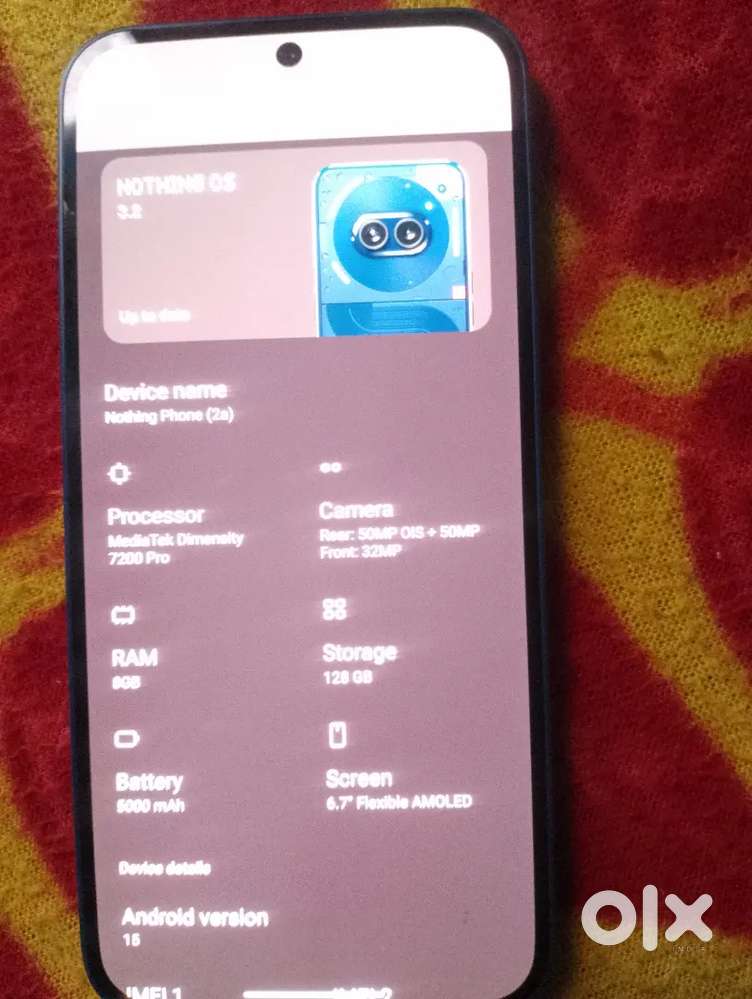 Nothing phone 2a, 8/128 Excellent condition, very less used