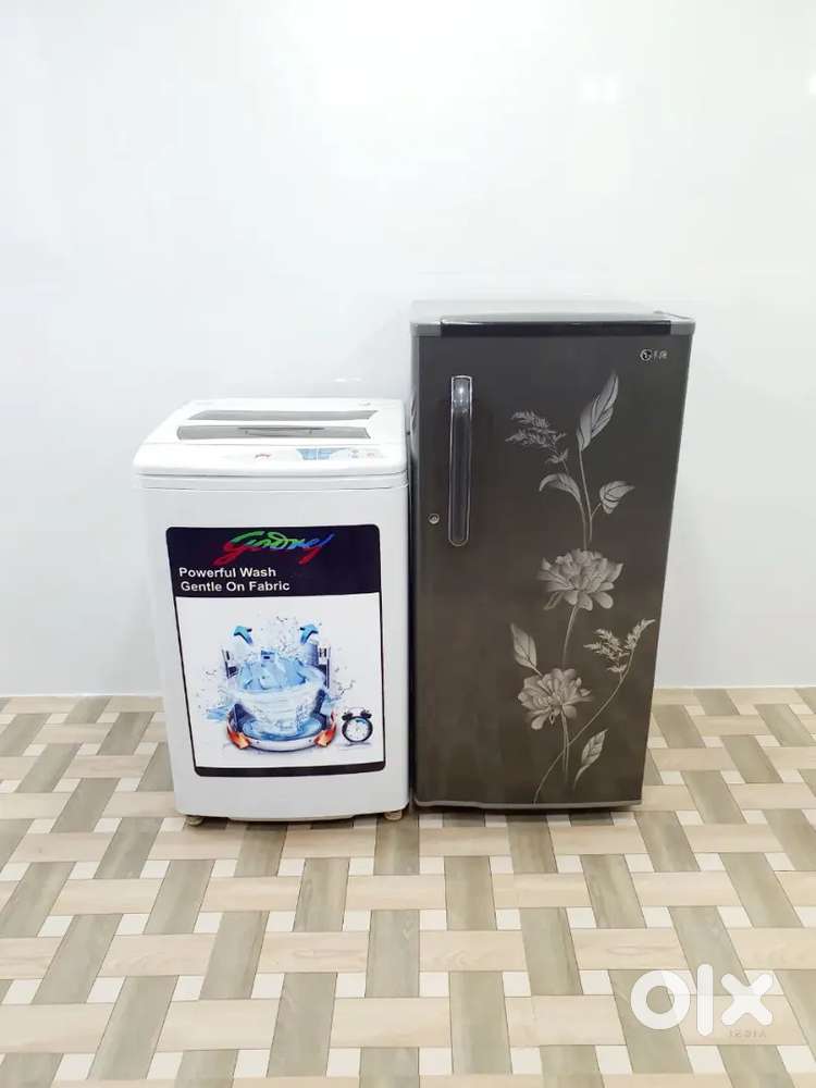 Used Home Appliances - Washing Machine 8 Refrigerator Combo