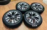 17 inch Skoda kaylaq daimond cut wheels n Ceat Tyres