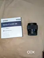 Sigma 56mm F1.4 lens for Sony cameras (E Mount)