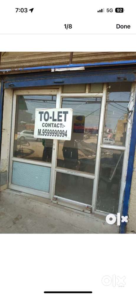 Shop available for rent sec 9 main road
