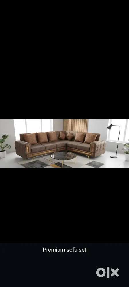 Premium corner sofa set L shape 6 seater with warranty.