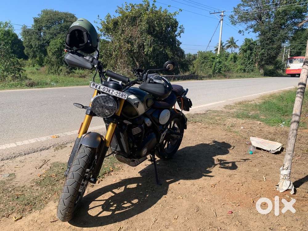 ️ Triumph Scrambler 400 X– 2024  l Only 4,300 km  l Matt Green
