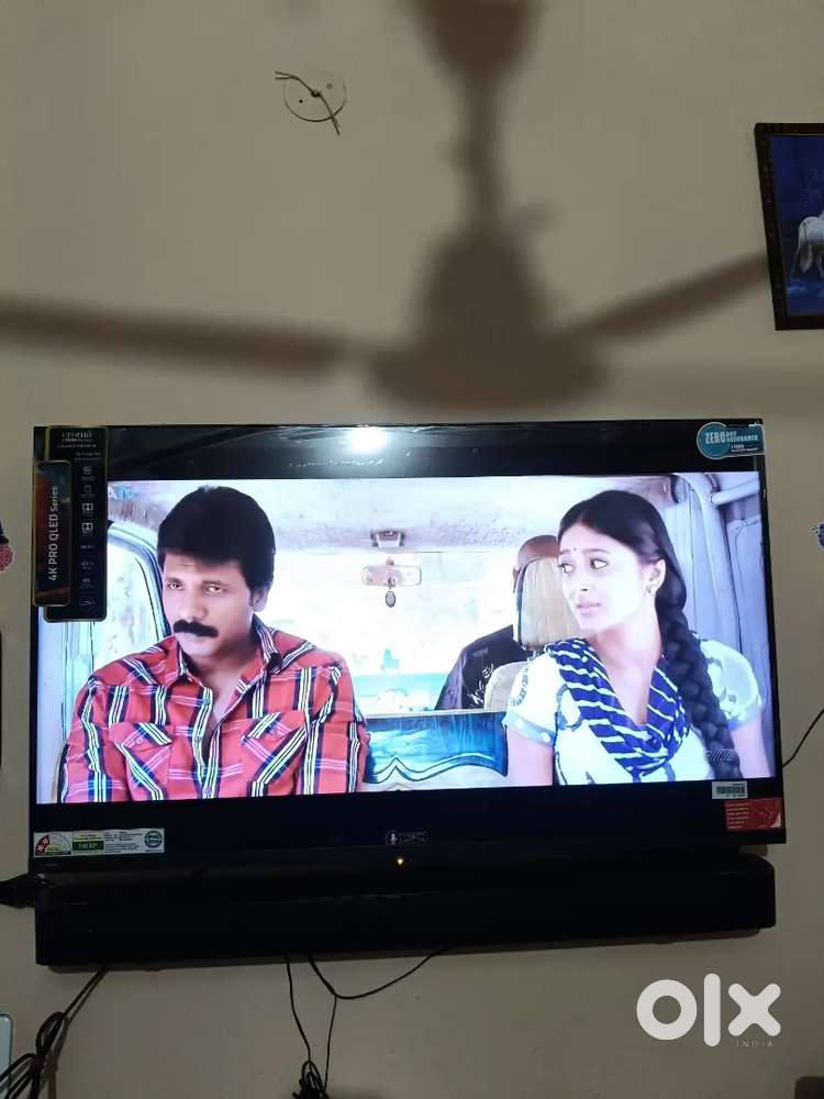 Croma company 4K QLED series 43 inch ka tv 1 year warranty