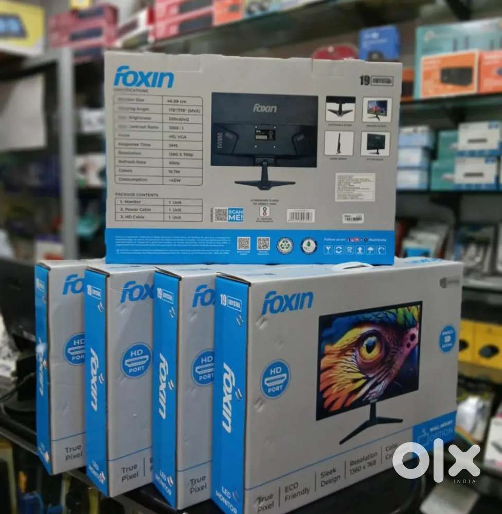 19 Foxin monitor 1 year warranty