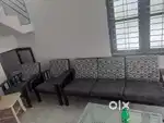 3+2 Sofa set, Iron frame with well maintained cushions