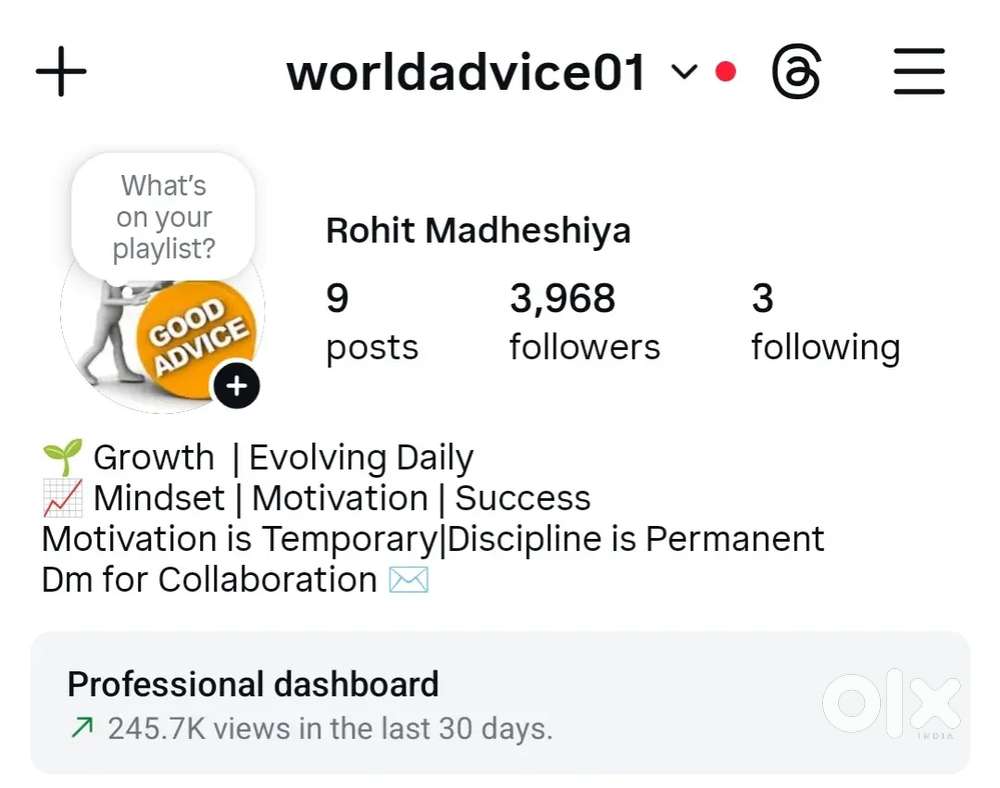 Instagram id for sale